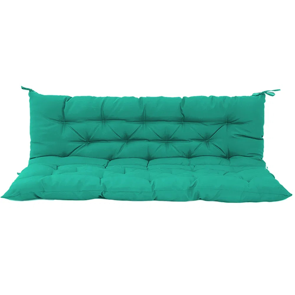 Outdoor Swing Cushions 60 Inch, Waterproof 4' Thick Porch Swing Cushion Replacement With Backrest And Ties - view 6