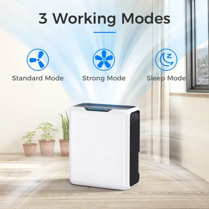 3L Dehumidifier, Electric Dehumidifier For 20m2 Home, Dual Peltier Technology, 30dB Ultra Quiet For Bedroom - view 3