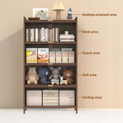 57'' Tall Metal 4 Flip Doors Cabinet, With Ample Storage Space For Bedroom, Office, Living Room, Hallway - view 4