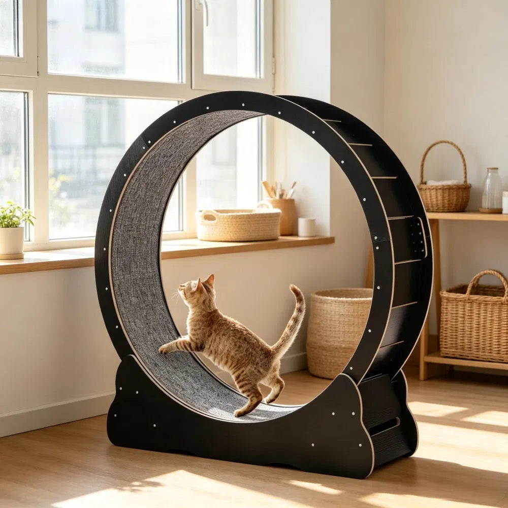 Wooden Cat Exercise Wheel - view 5