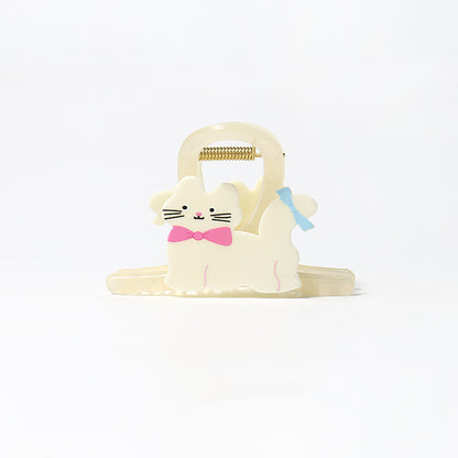 Milk White Cute Cat Claw Clip Girl Hair Accessory Hair Clip - view 5