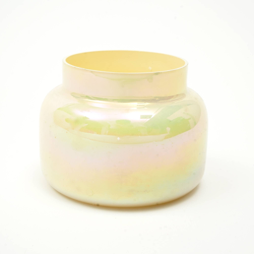 Scented Wax Candle Jar With Lid- Pastel Yellow - view 2
