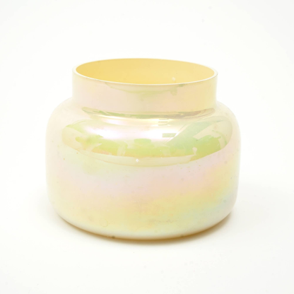 Scented Wax Candle Jar With Lid- Pastel Yellow - view 2