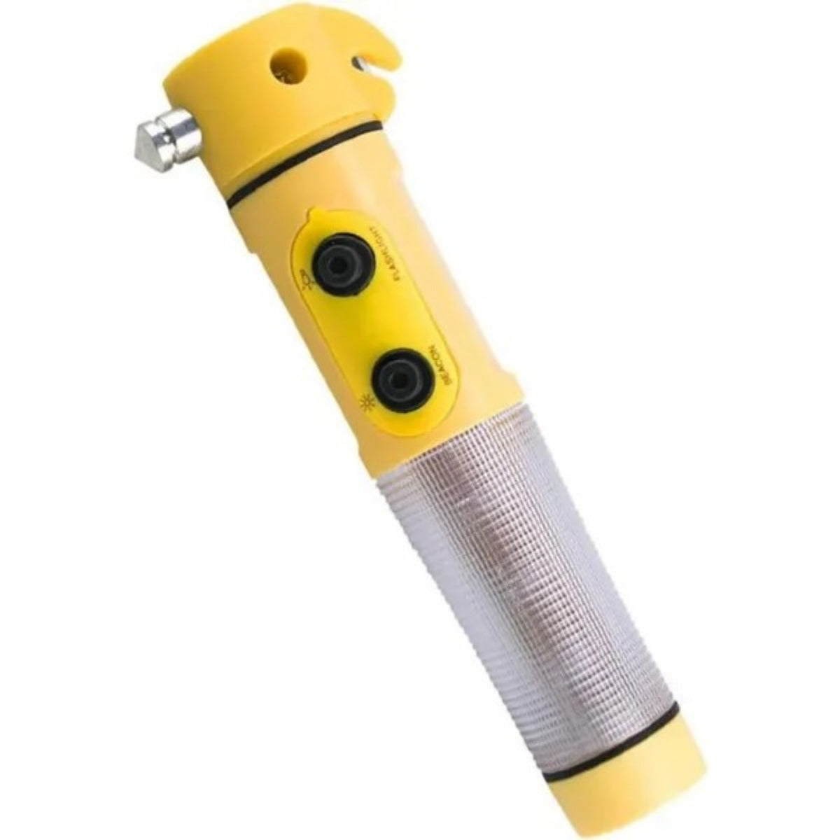 Yellow Multi-functional Car Safety Hammer With Flashlight - view 3