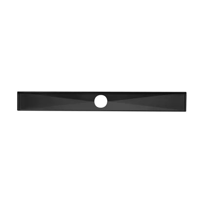 24 Inch Linear Shower Drain With Removable Brick Patterned Grate Cover - view 2