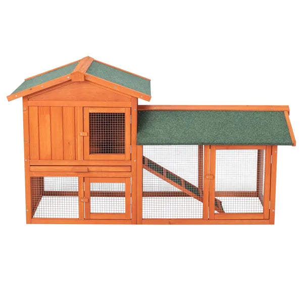 61" Wooden Chicken Coop Hen House Rabbit Wood Hutch Poultry Cage Habitat () - view 4