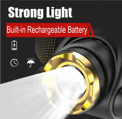 12000000lm LED Headlamp USB Rechargeable Headlight Head Torch Lamp Flashlight - view 7