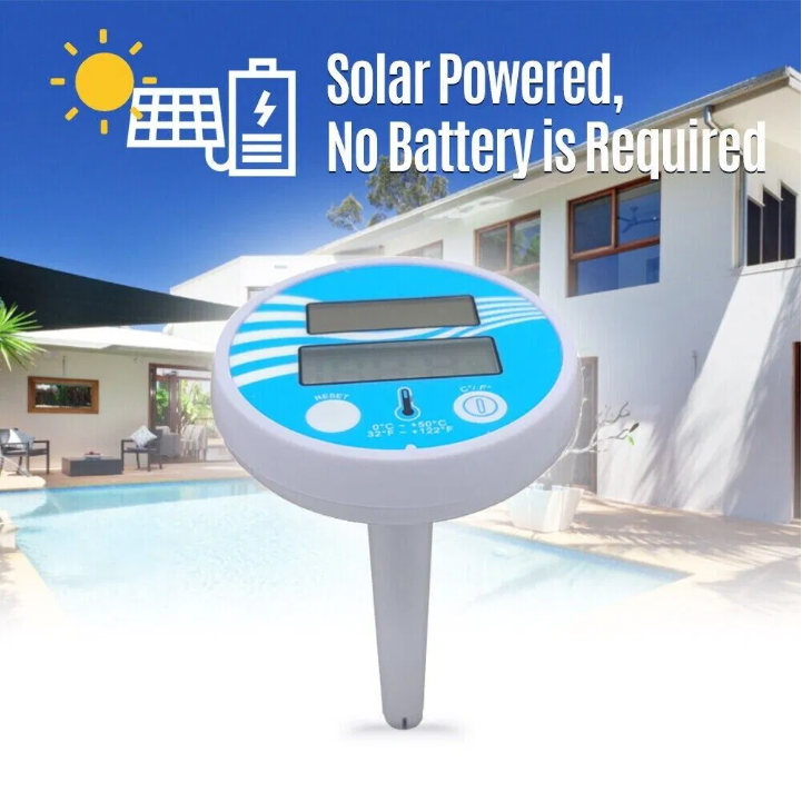 Digital Solar Powered Outdoor Floating Waterproof Rainproof Pool SPA Thermometer - view 6