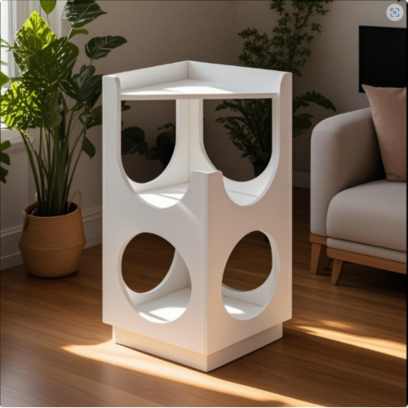 Suitable For Small And Medium-sized Cat Hollow Design Multifunctional Double-layer Cat Station - view 2