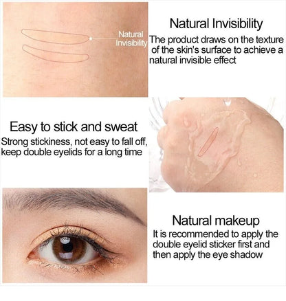 1200pcs Invisible Lace Eye Lift Strips Double Eyelid Adhesive Style Tape Sticker - view 3
