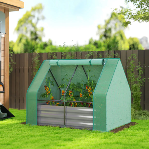 Garden Bed With Mini Greenhouse