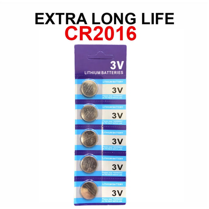 5 X CR 2016 CR2016 ECR2016 BR2016 LITHIUM COIN CELL Battery Exp 2029 NEW
