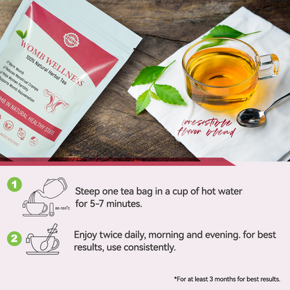 Chinaherbs Natural Womb Tea Female Period Menstrual Cramps Warmer Hormone Balance Glowing Beauty Care Packaged In Bag - view 4