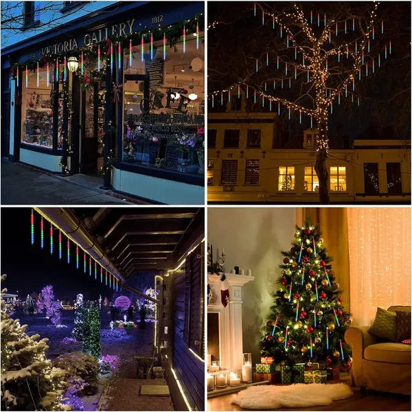 Outdoor Christmas Lights, Outdoor Halloween Lights, LED Meteor Shower Lights, Suitable For Christmas, Weddings, Parties - view 6