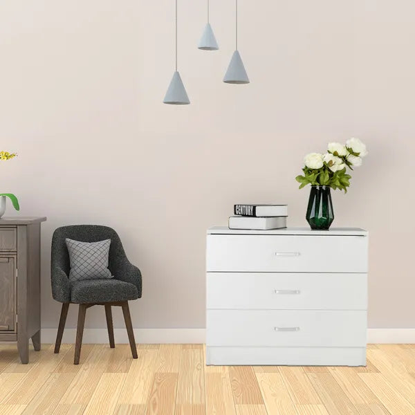 Wood Simple 3-Drawer Dresser White - view 6