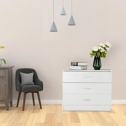 Wood Simple 3-Drawer Dresser White - view 6