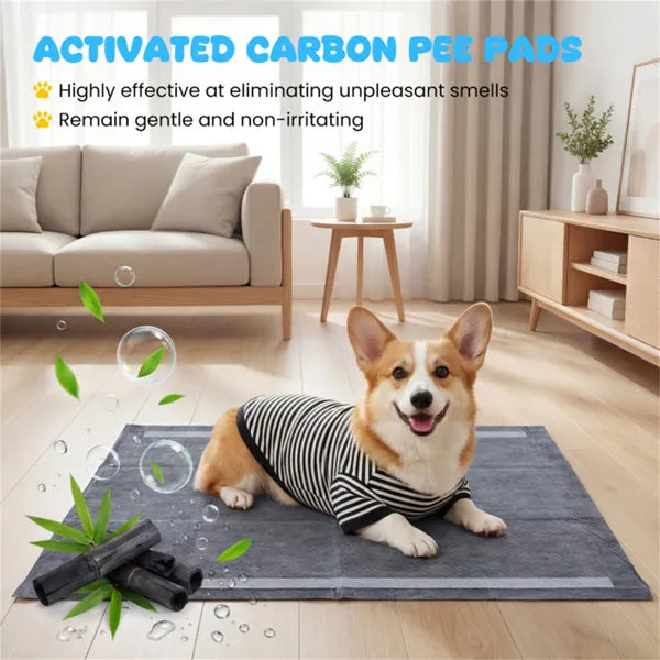 150 Pack Activated Carbon Dog Pee Pads 35.5" x24", Extra Large 6-Layer Odor Control Pet Training Pads - view 5