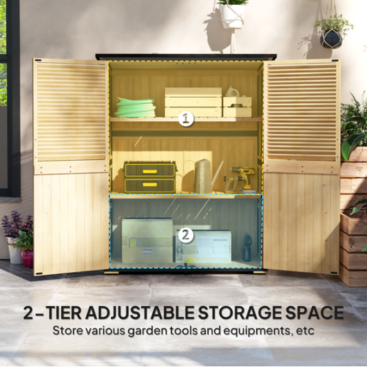 Outdoor Garden Storage Shed Tool House - view 2