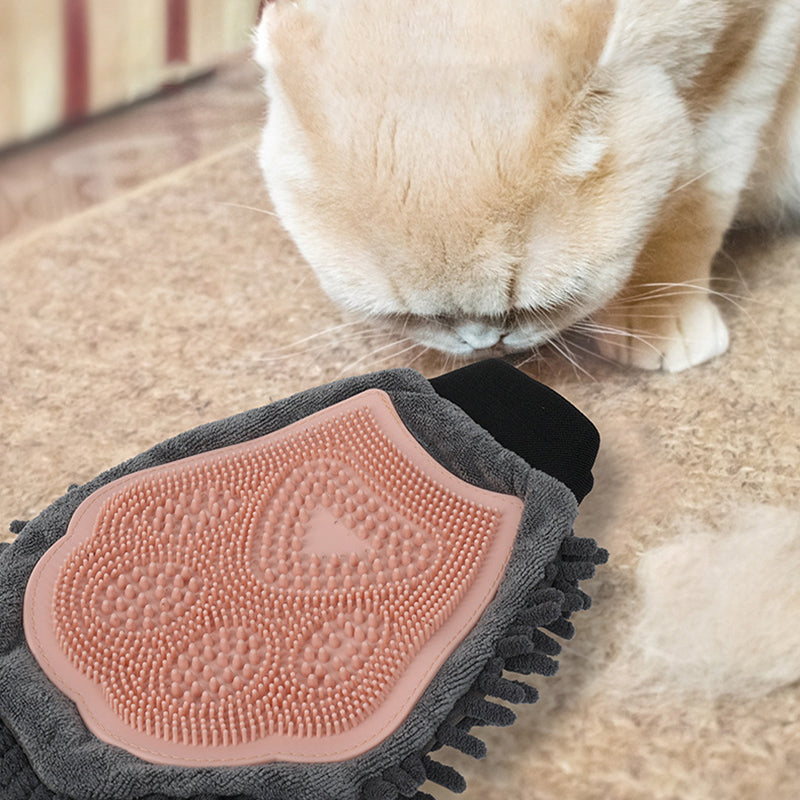 Pet Bathing Brush 2-in-1 Grooming Glove Elegant Dog Grooming Tool For Brushing, Massaging - view 8