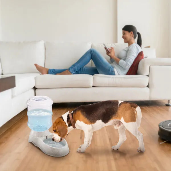 3.5L/1Gal Pet Water Dispenser Self-Dispensing Gravity Pets Water Feeder Automatic Pet Waterer Cat Dog - view 3
