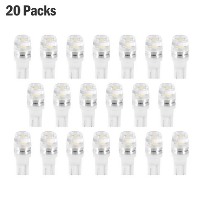 20Pcs LED Car Light Bulbs T10 2323SMD 6500K White Auto - view 5