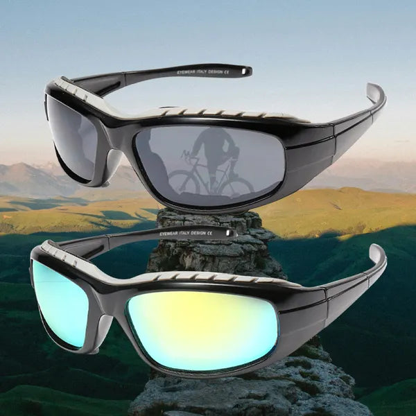 2 Pairs Motorcycle Padded Foam Wind Resistant Riding Glasses Sunglasses - view 5