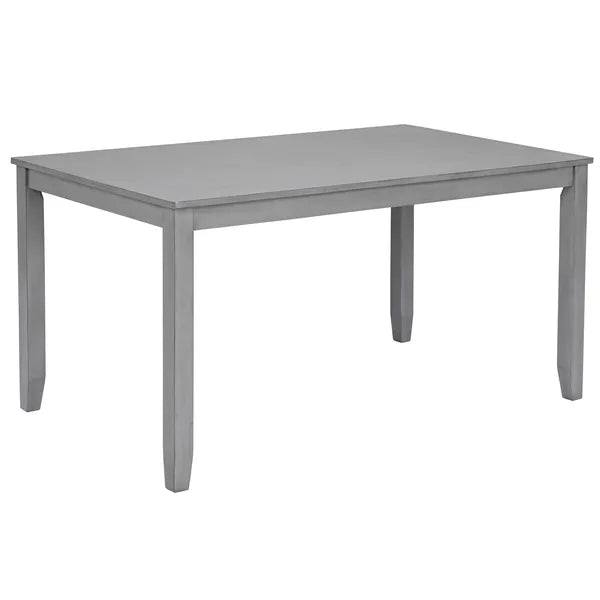 6 Piece Kitchen Dining Set, Rectangular Wooden Dining Table With 4 Upholstered Chairs And A Bench - view 5