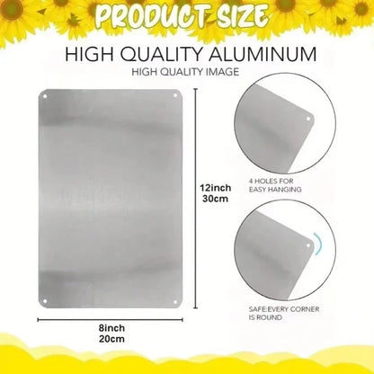 Chic Retro Metal Wall Art Sign Anti Glare Rustproof Interior Decor Staple - view 5