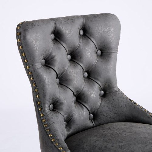 Aged And Retro PU Swivel Barstools Adjusatble Seat Height From 26-33 Inch - view 7