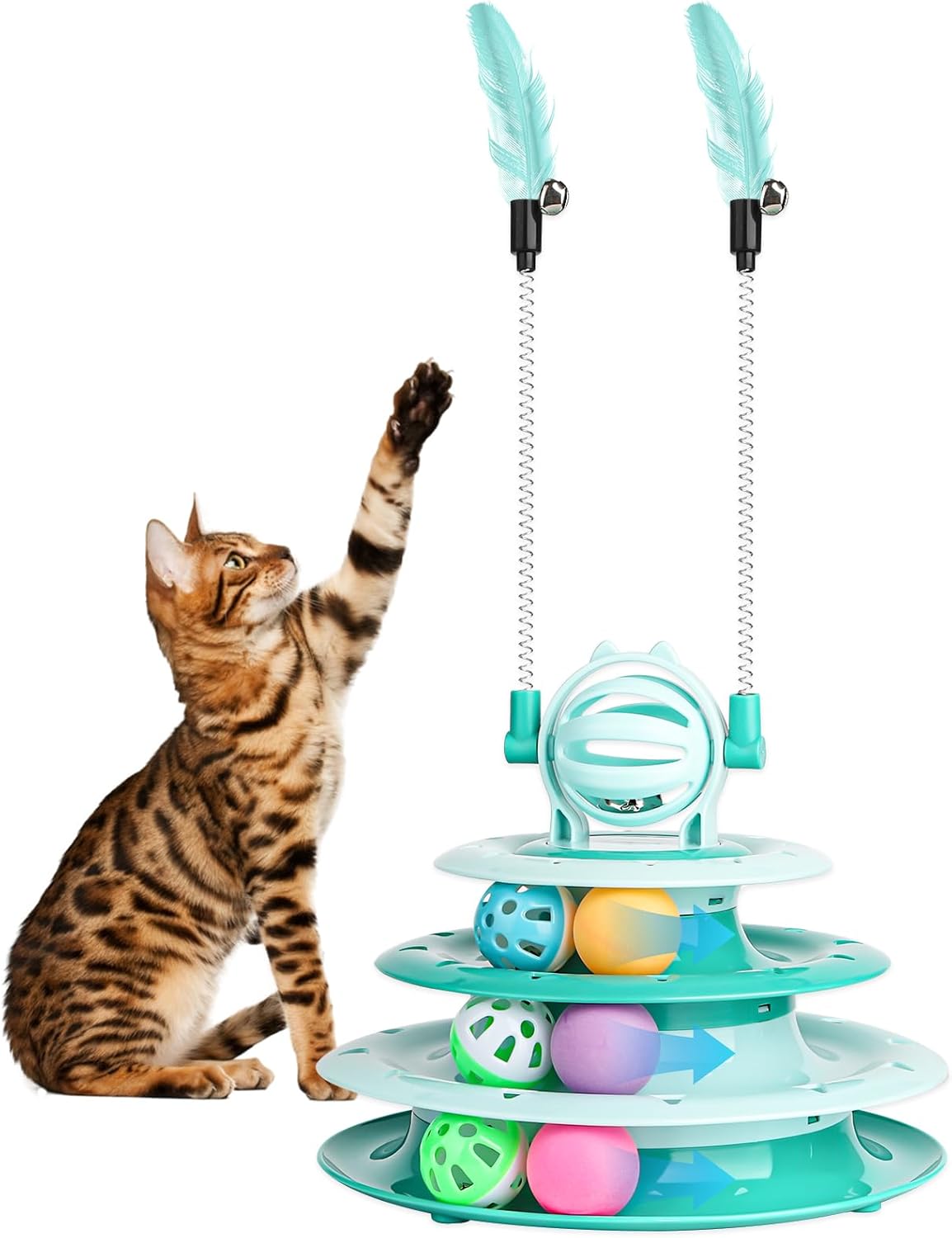 Cat Toys For Indoor Cats Kitten Toys Interactive Cat Toy Cat Puzzle Toy Cat Ball Toy - view 3