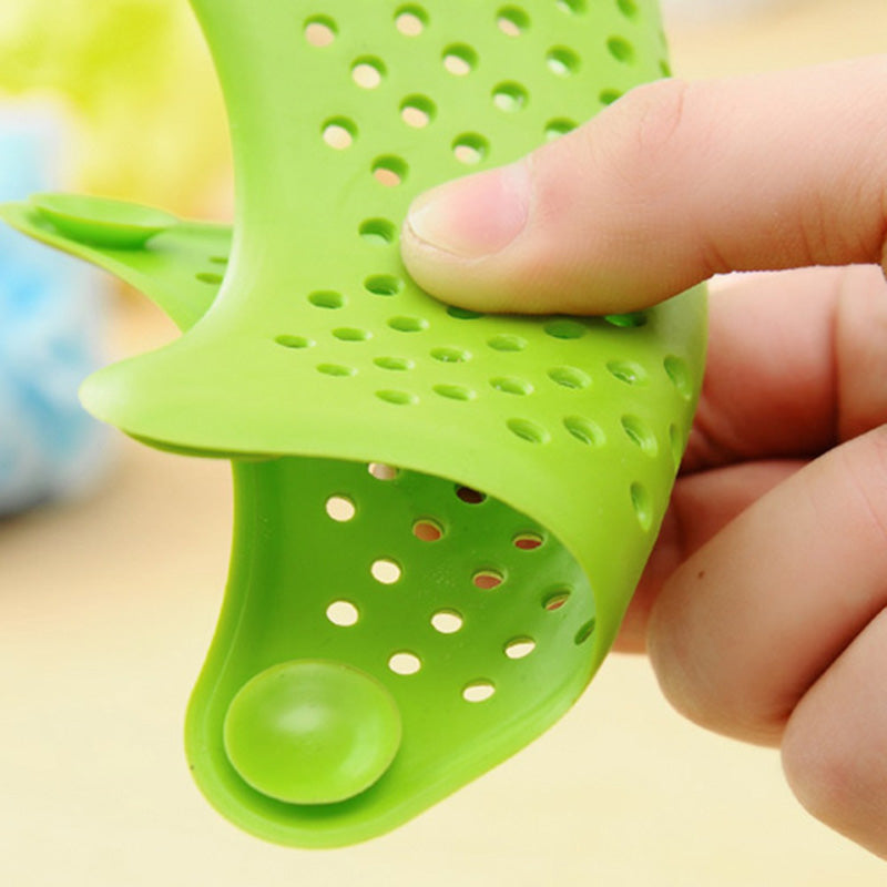 3PCS Silicone Starfish-shaped Sink Drain Filter Bathtub Hair Catcher Stopper Drain Hole Filter Strainer For Bathroom - view 4