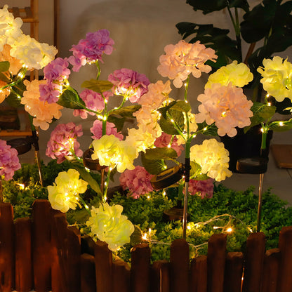 Solar Hydrangea Lights Floor Outlet Outdoor Garden Decorative Lights - view 2