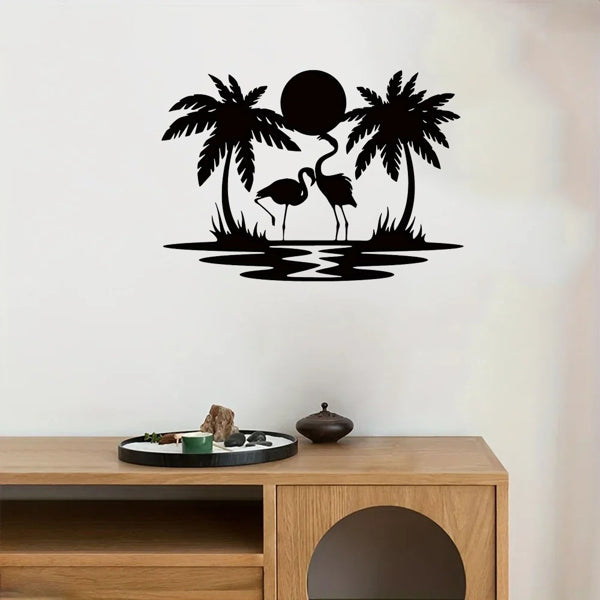 Elegant Metal Swan Sculpture Living Room Bedroom Decor Gift - view 5