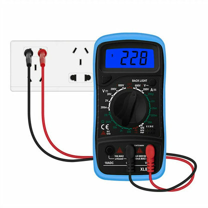 Digital Multimeter AC DC Voltmeter Ammeter Ohmmeter Volt Tester Meter XL830L USA - view 2