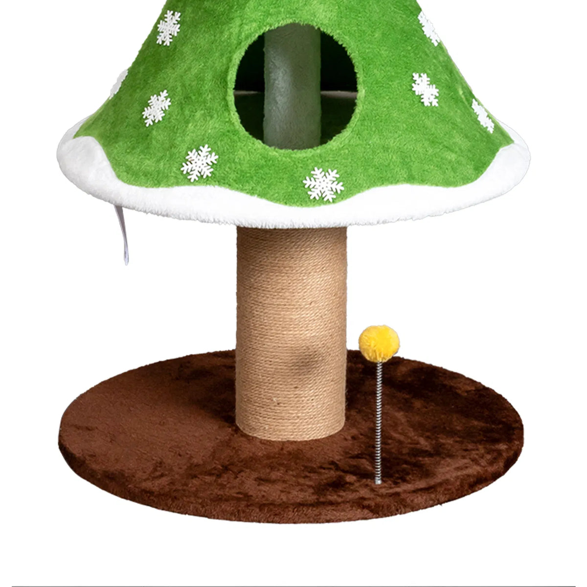 59in Large Tall Christmas Tree Cat Tower with 2 Cat Condos & Scratching Post - view 5