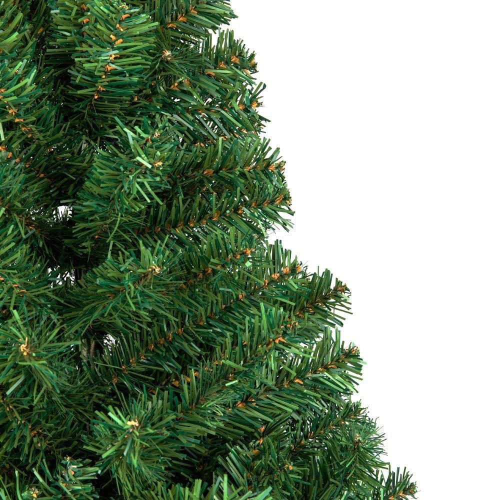 5.5FT Artificial Christmas Tree, Unlit Premium Hinged Spruce Xmas Tree With Solid Metal Stand - view 6