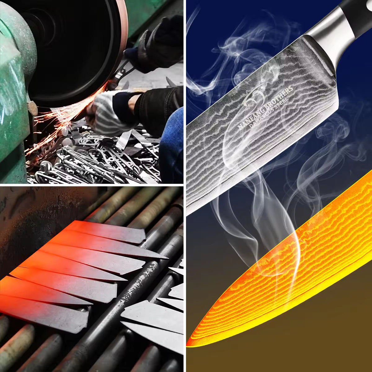 In Stock 8-inch Premium Damascus Steel 67-layer Kitchen Chef Sashimi Knife With ABS Handle, Three Rivets, Gift Box - view 4