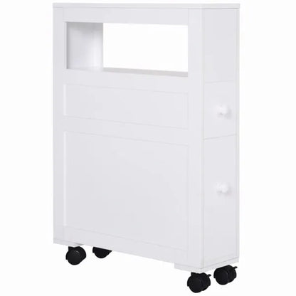 Bathroom Side Storage Cabinet - White