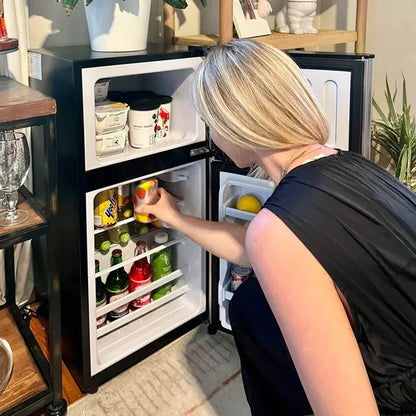 KRIB BLING 3.5Cu.Ft Compact Refrigerator Mini Fridge With Freezer, Small Refrigerator With 2 Door - view 4
